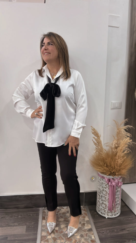 Pantalone fascia velluto 0048