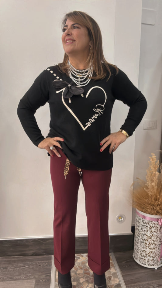 Pantalone con cinturino 0046