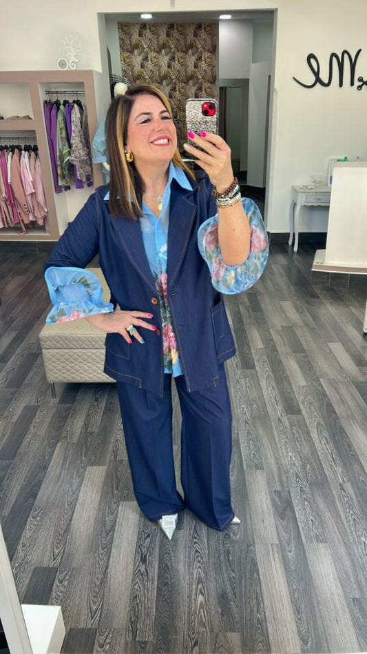 Pantalone effetto jeans 0062