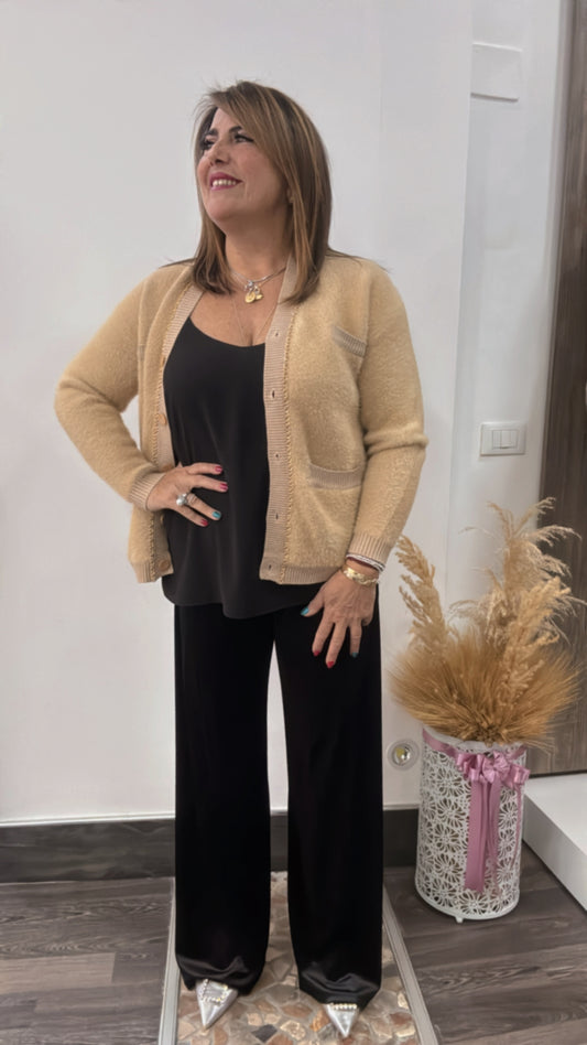 Pantalone velluto largo 0047