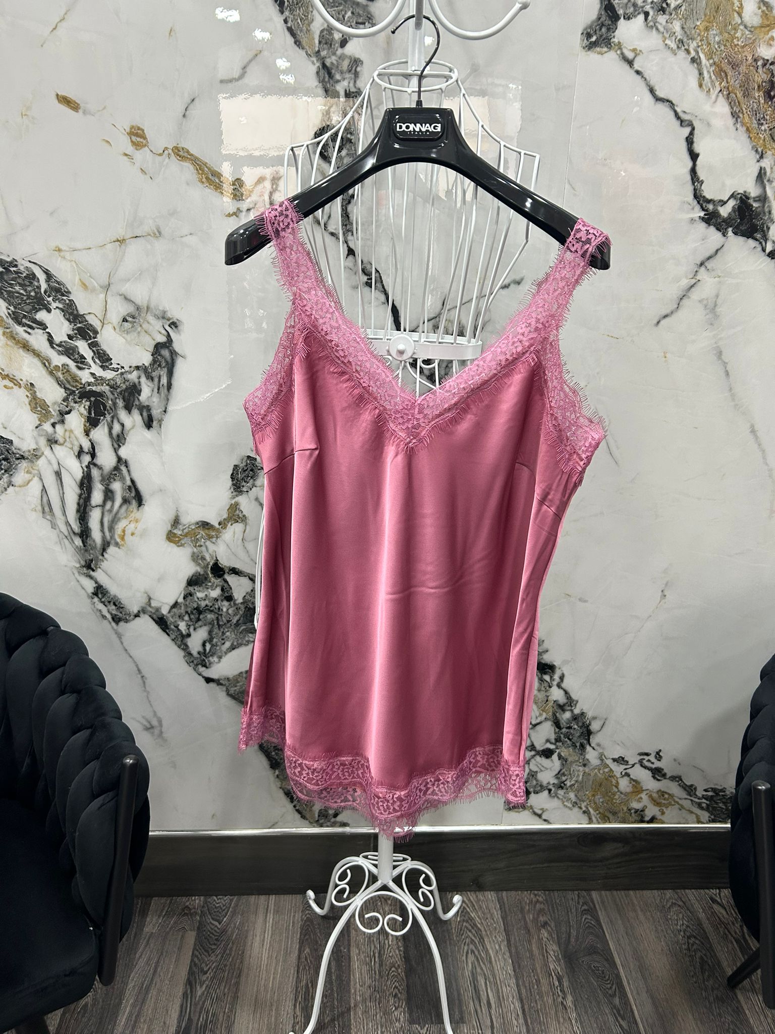 Top raso e pizzo 307