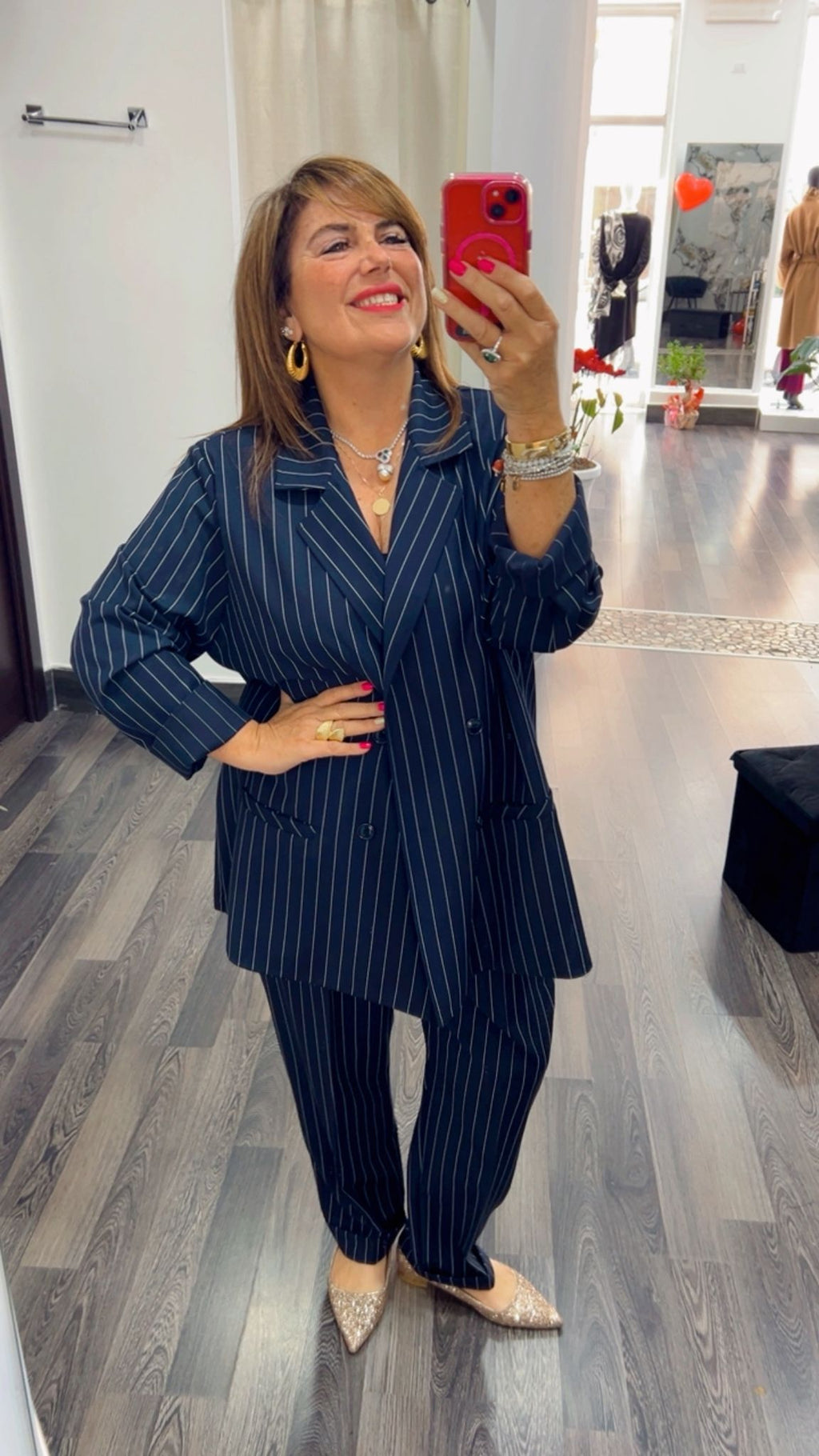 Completo rigato over 313