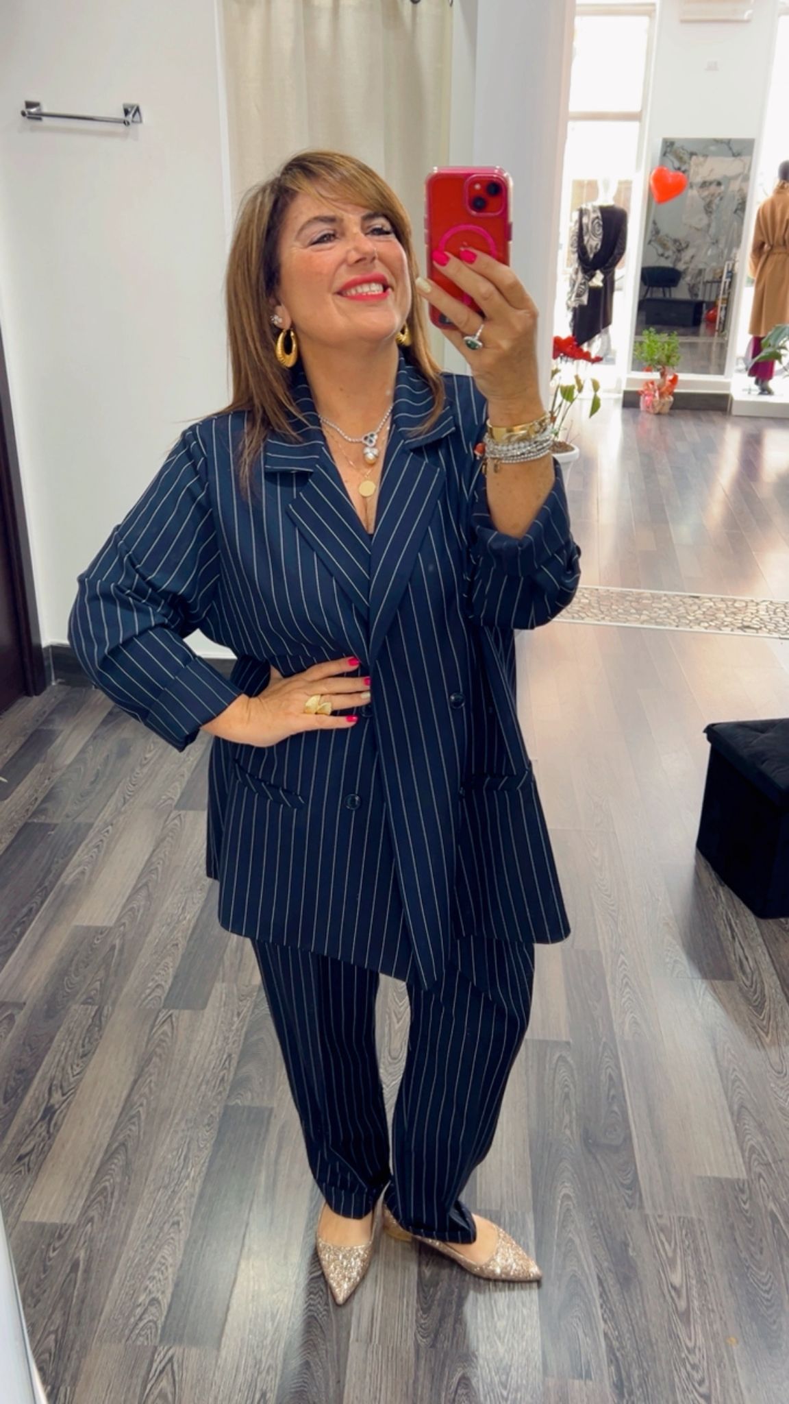 Completo rigato over 313