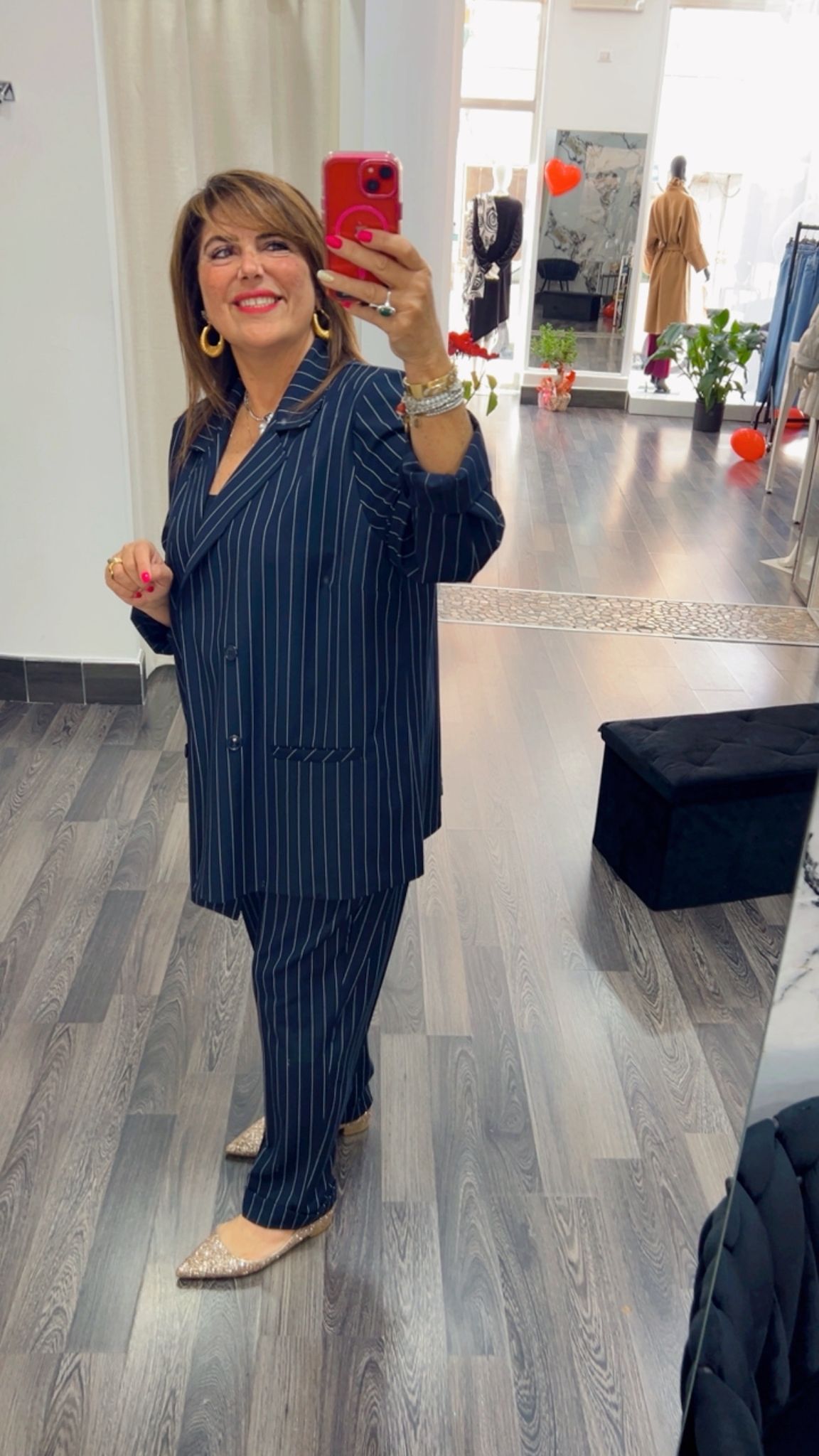 Completo rigato over 313