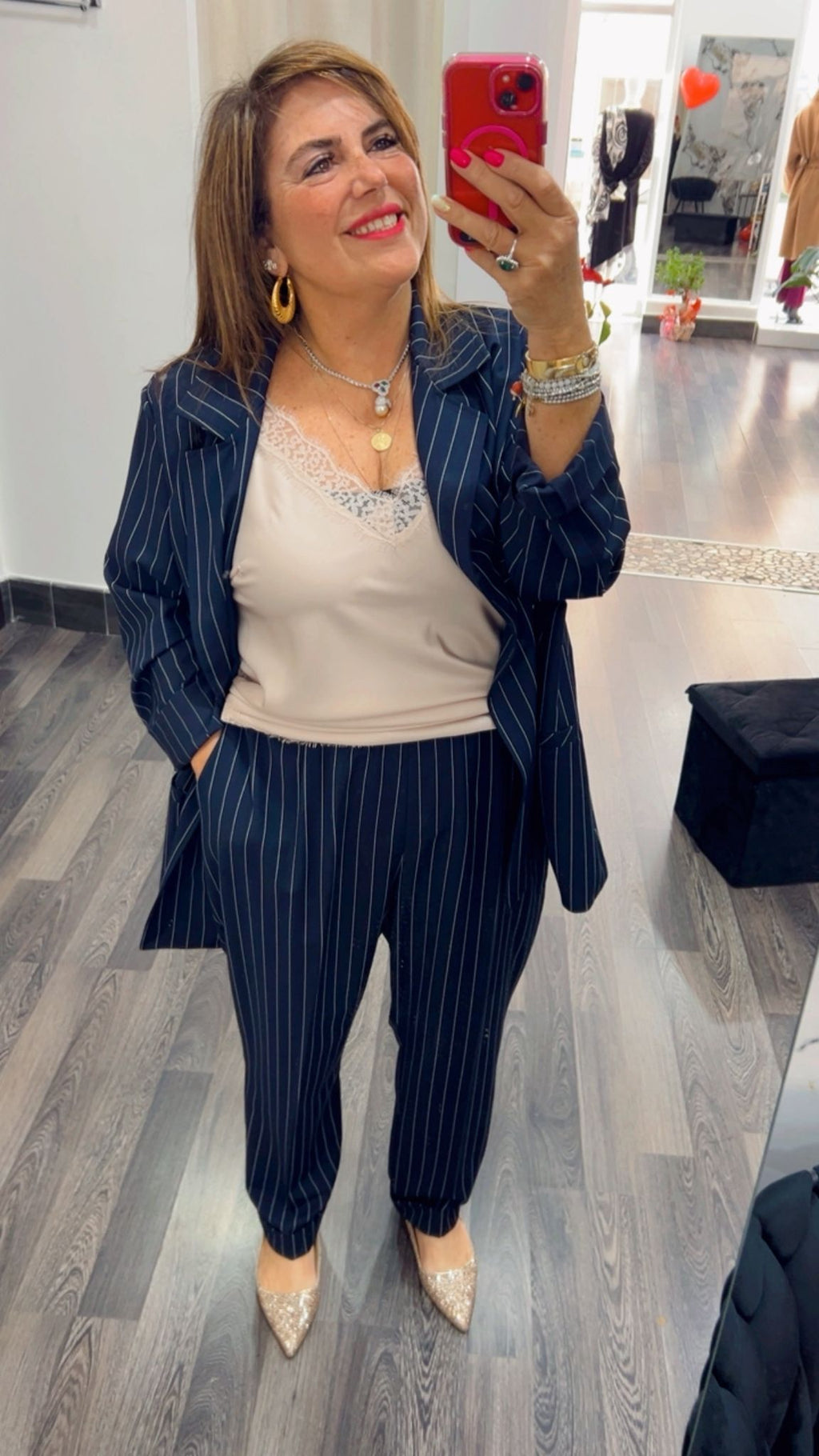 Completo rigato over 313