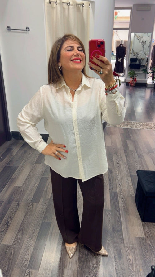 Camicia cotone stropicciata 318