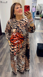 Abito fantasia lungo 388