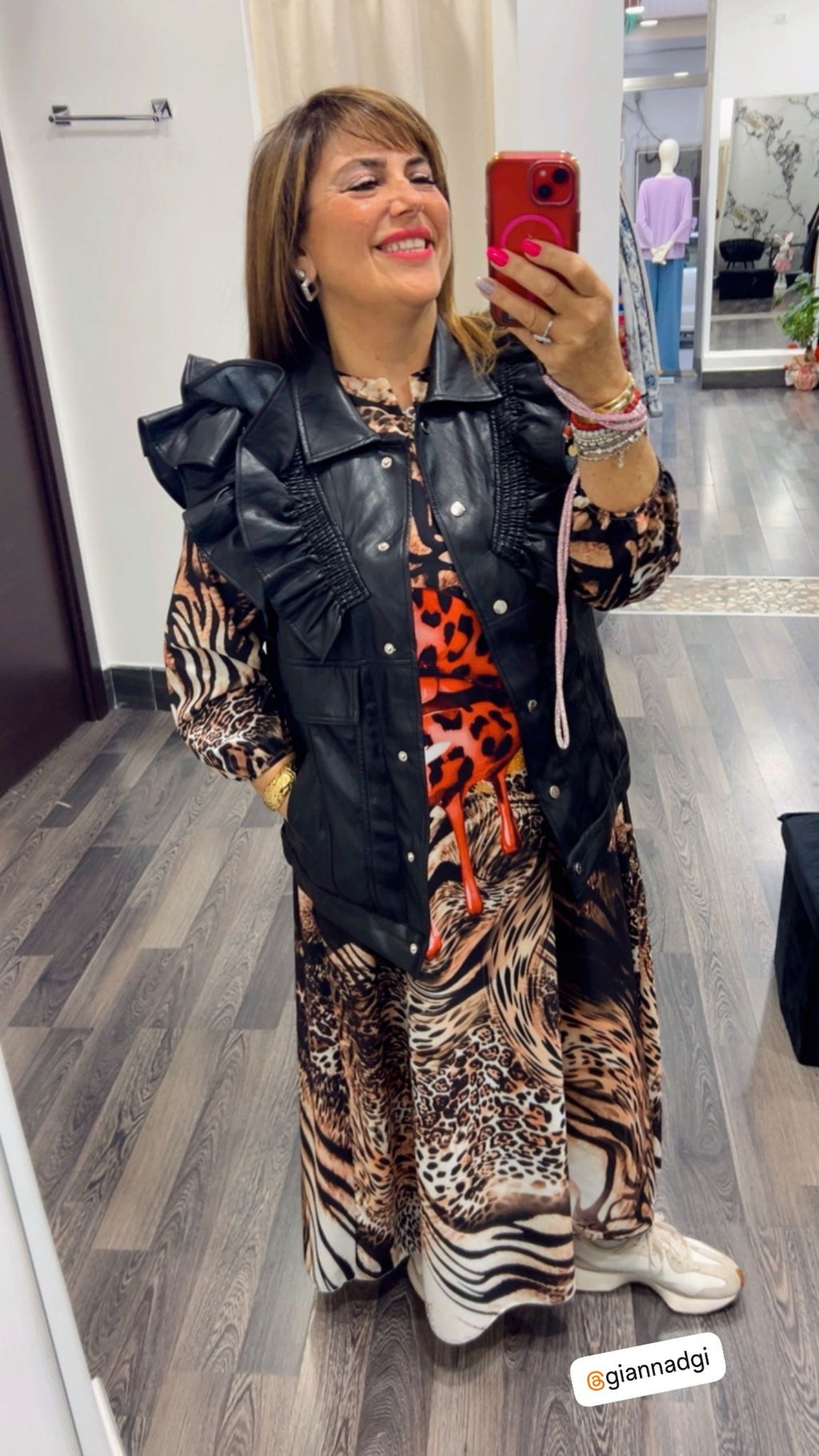 Gilet pelle 374