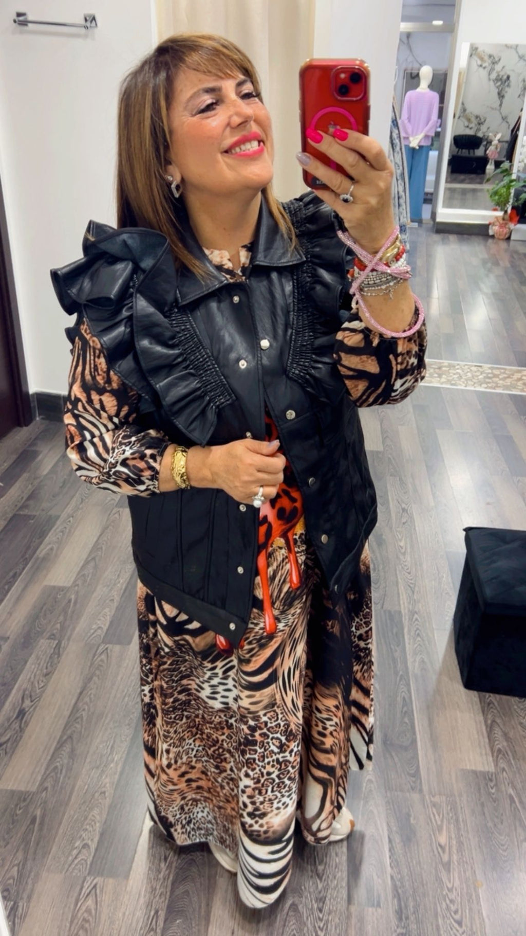Gilet pelle 374