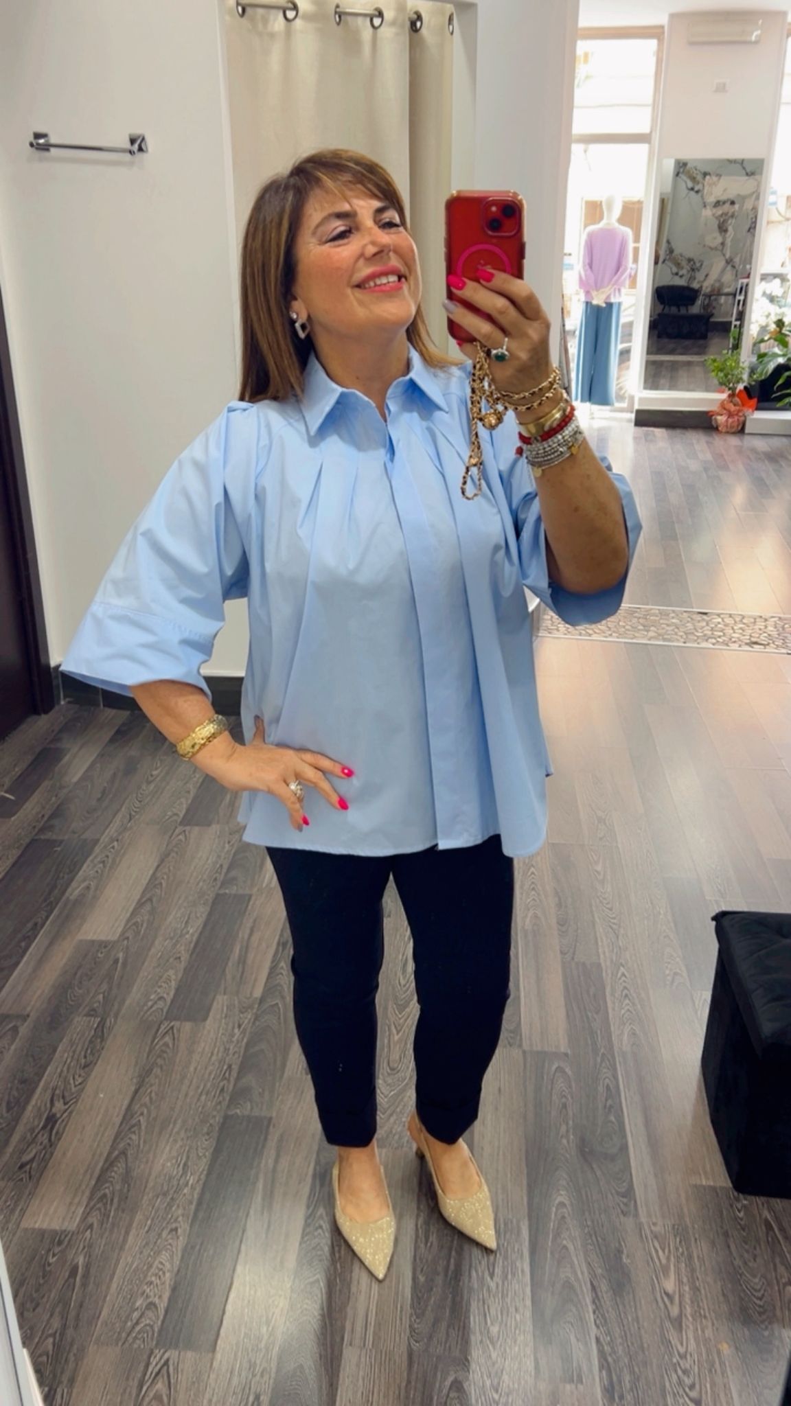 Camicia con riprese 403