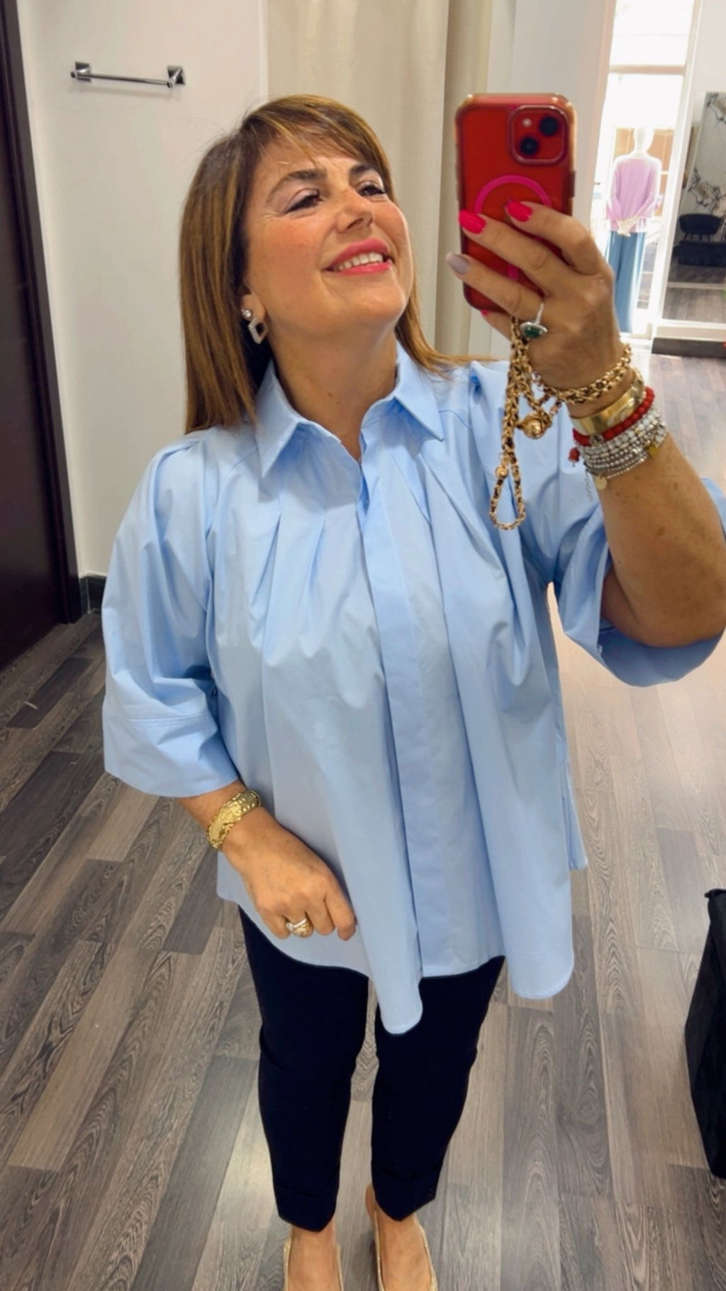 Camicia con riprese 403